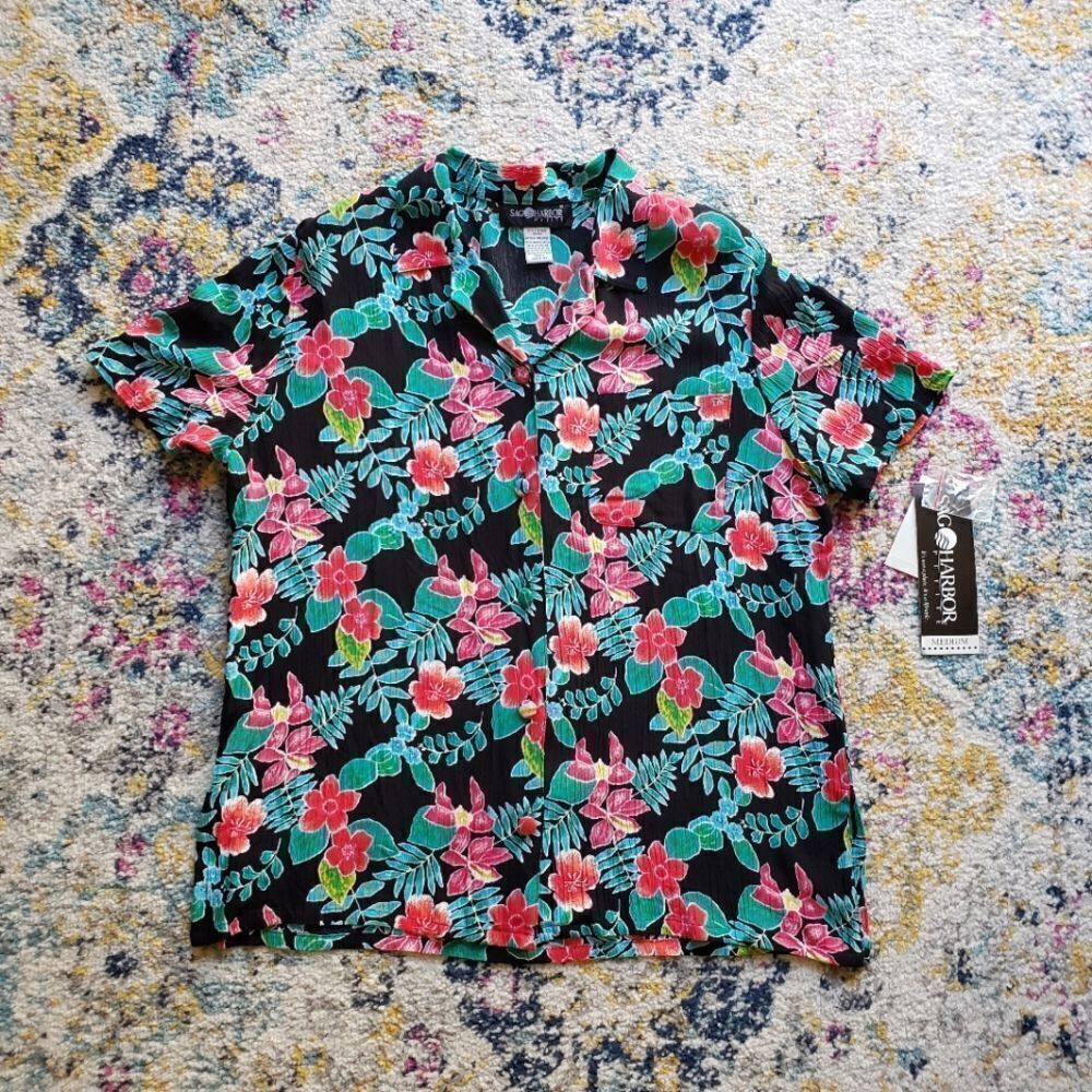 SAG Harbor floral blouse